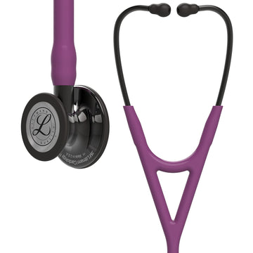 3M™ Littmann® Cardiology IV™ Stethoscope, Smoke Finish Chestpiece, Plum Tube, Smoke Stem and Headset, 6166