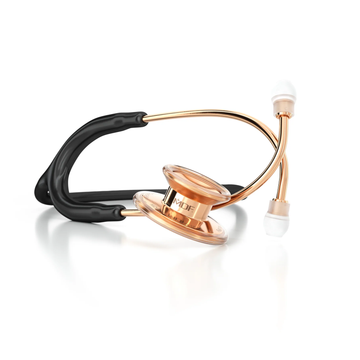 MD ONE® ADULT STETHOSCOPE – BLACK/ROSE GOLD