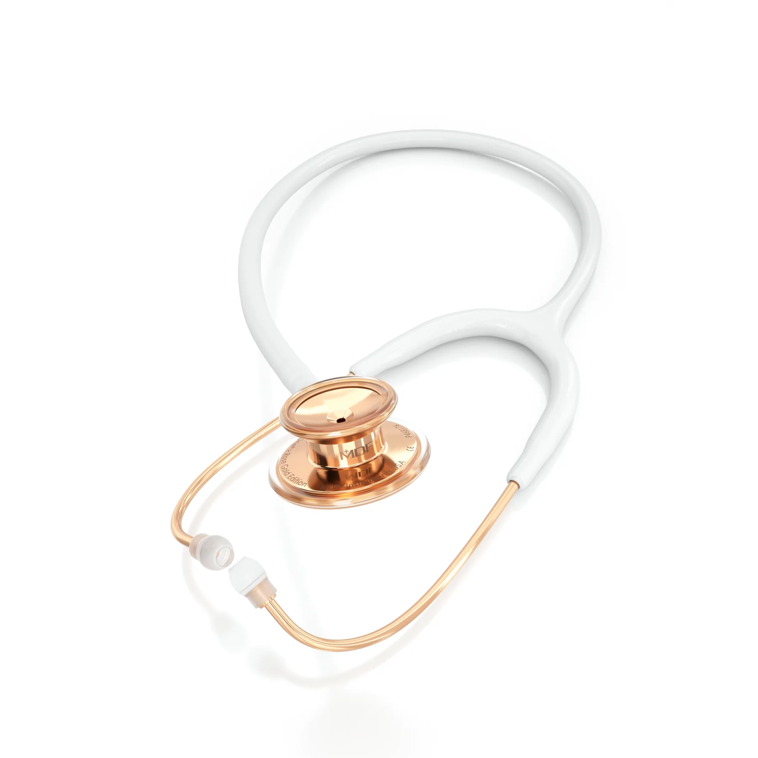 ACOUSTICA® STETHOSCOPE – WHITE/ROSE GOLD