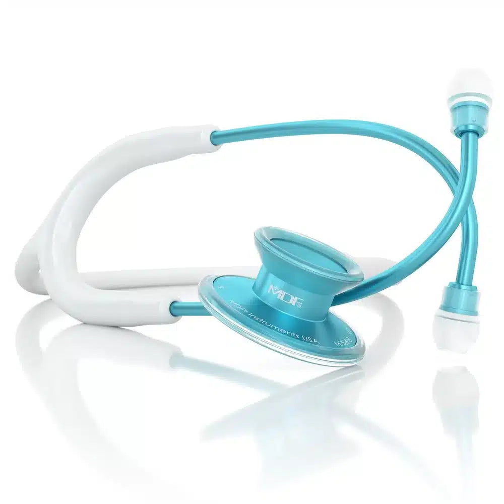 ACOUSTICA® STETHOSCOPE – WHITE/AQUA